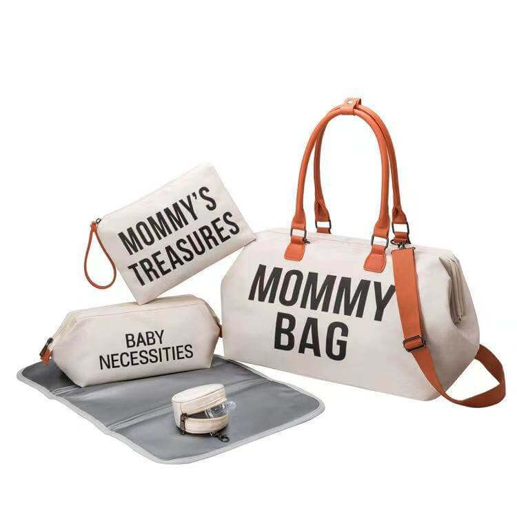 Mommy Bag - kismama táska - Törtfehér